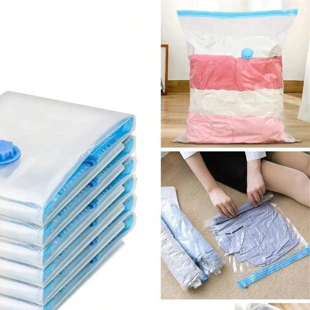 Kit Compact Premium – 5 Sacos a Vácuo + Bomba Elétrica