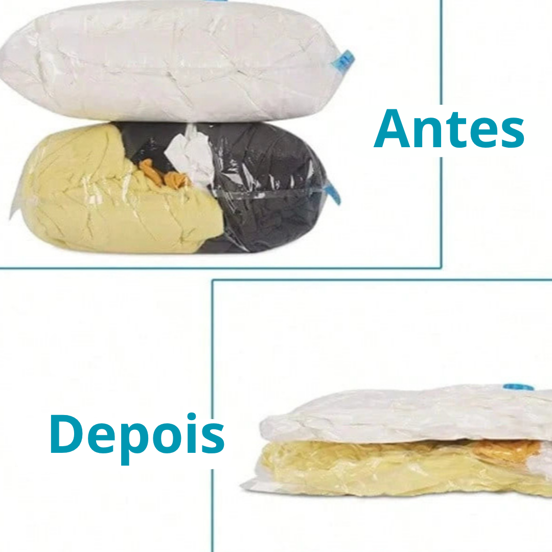 Kit Compact Premium – 5 Sacos a Vácuo + Bomba Elétrica