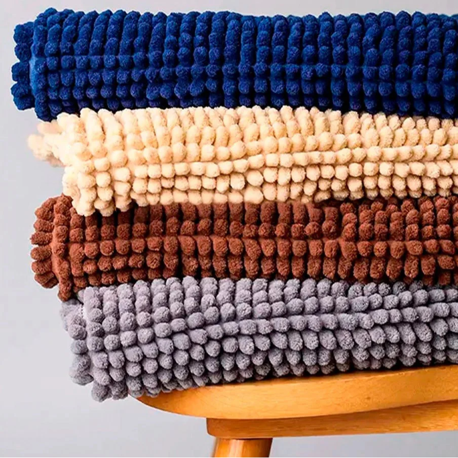 Tapete de Banheiro Microfibra Macarrão Luxo – 40x60cm