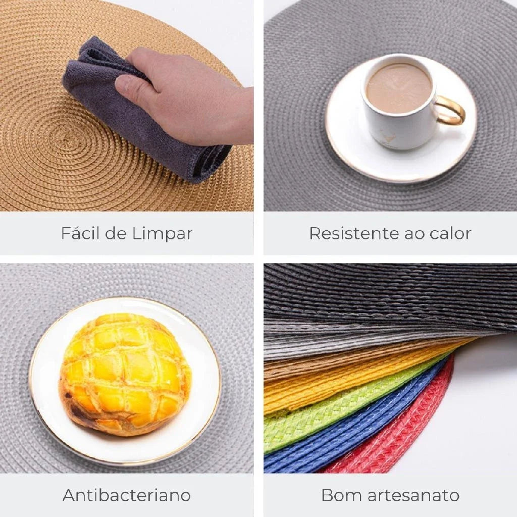 Jogo americano 6 peças Lar Equipado  -Elegância que transforma o simples em especial